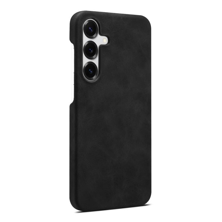 Funda MagSafe con textura retro para Samsung Galaxy S25 5G (negra)