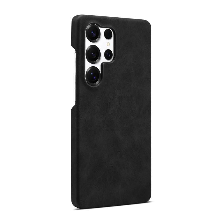 Funda MagSafe con textura retro para Samsung Galaxy S25 Ultra 5G (negra)