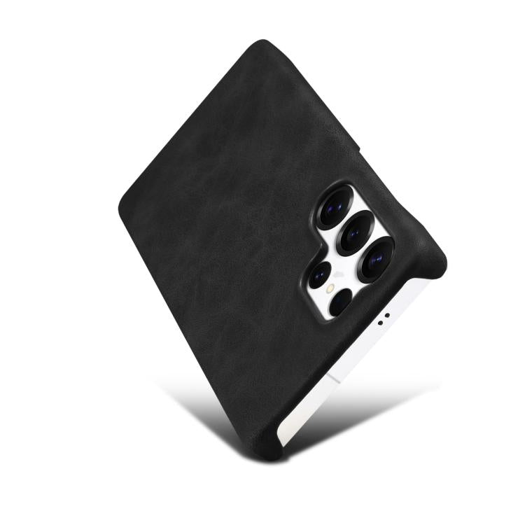Funda MagSafe con textura retro para Samsung Galaxy S25 Ultra 5G (negra)