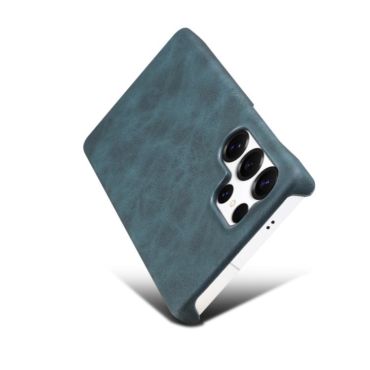 Funda MagSafe con textura retro para Samsung Galaxy S25 Ultra 5G (azul)
