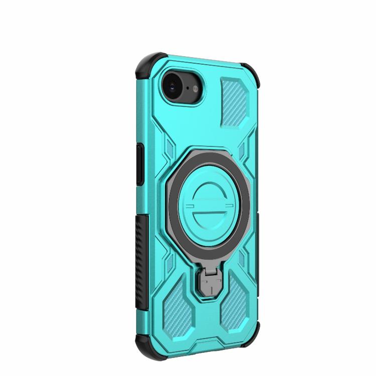 Funda magnética de TPU y PC MagSafe de color sólido para iPhone 16e y J-20 (azul lago)