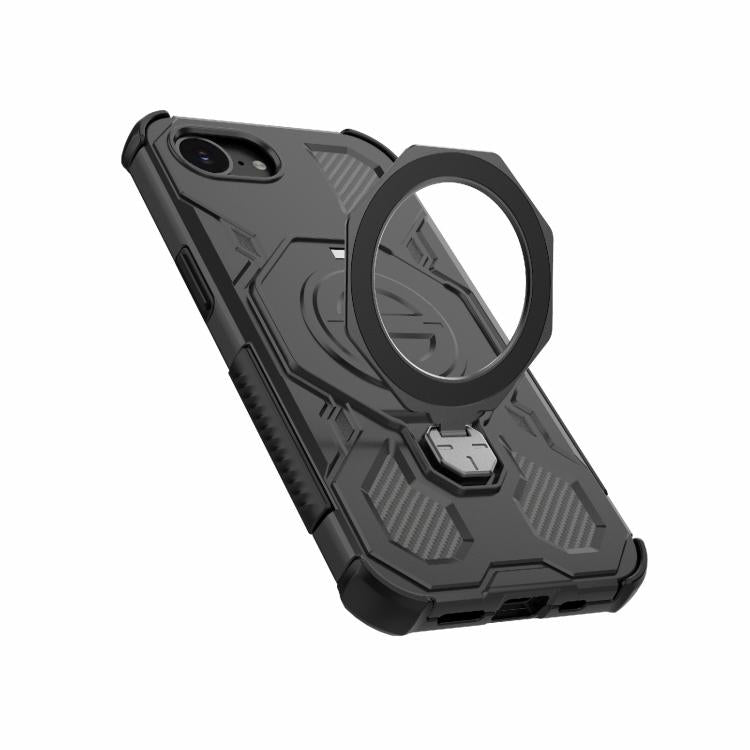 Funda magnética de TPU y PC MagSafe de color sólido para iPhone 16e J-20 (negro)