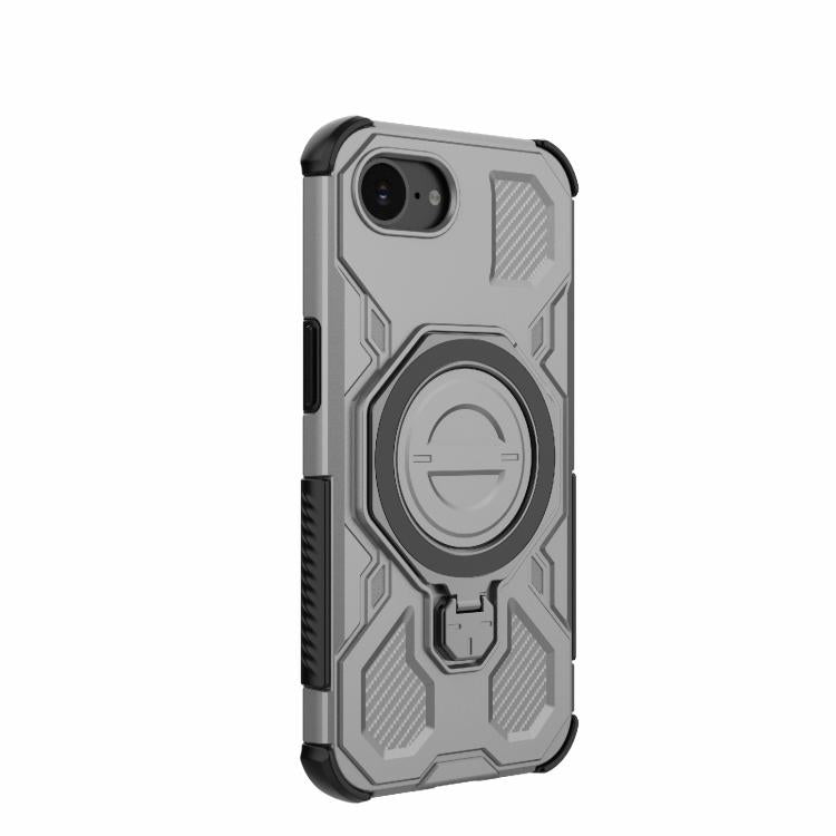 Funda magnética de TPU y PC MagSafe de color sólido para iPhone 16e y J-20 (gris)