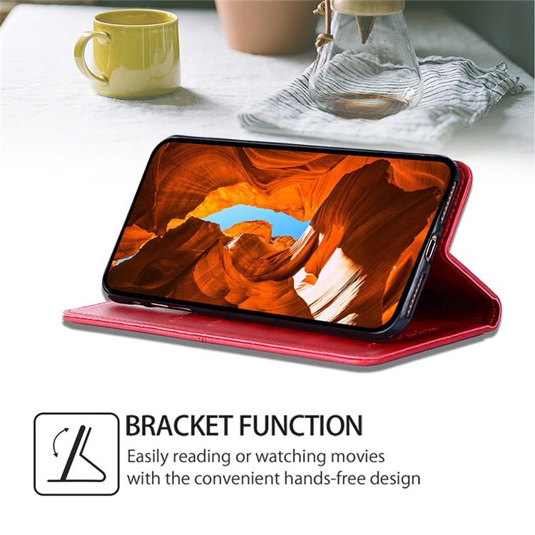 Funda de cuero magnético con textura de vaca para Samsung Galaxy S25 Ultra 5G (roja)