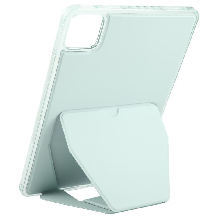 Funda plegable magnética de cuero acrílico para Xiaomi Pad 7/7 Pro (verde claro)
