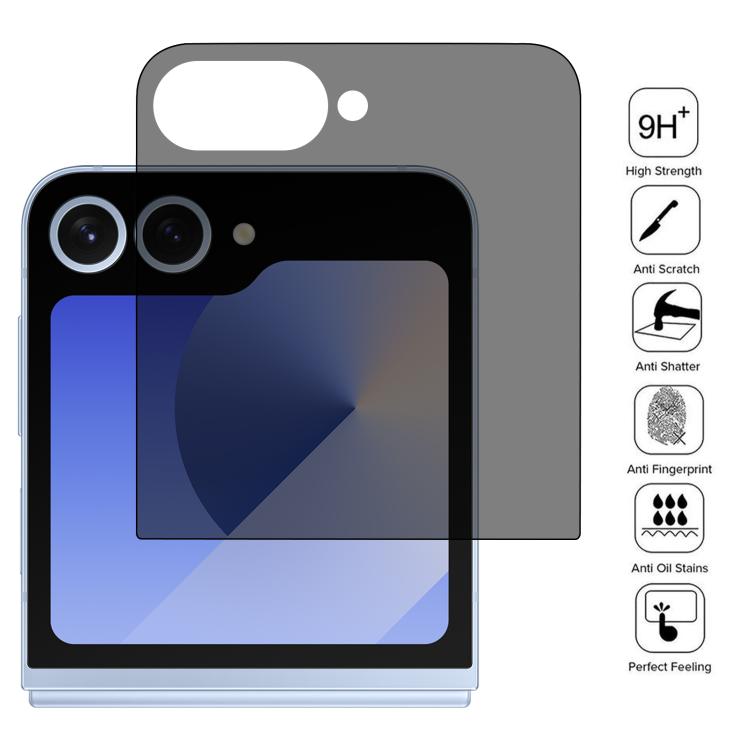 Protector de pantalla de cobertura completa con privacidad de 28 grados para Samsung Galaxy Z Flip7 5G, 25 unidades