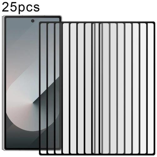 25 películas de vidrio templado HD de cobertura completa de seda para Samsung Galaxy Z Fold7 5G
