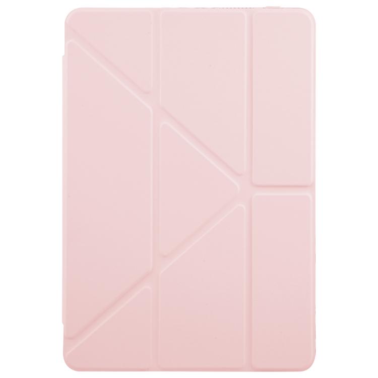 Funda de cuero acrílico transparente deformable para Redmi Pad SE 11 2025/Pad 2 (rosa)