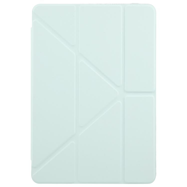 Funda de cuero acrílico transparente deformable para Redmi Pad SE 11 2025/Pad 2 (verde claro)