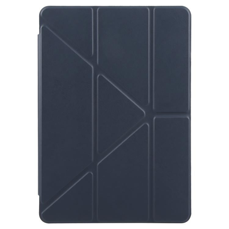 Funda de cuero acrílico transparente deformable para Redmi Pad SE 11 2025/Pad 2 (azul oscuro)
