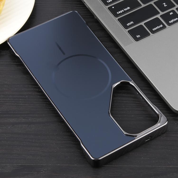 Funda de PC MagSafe antirreflejos, esmerilada, sin marco y galvanizada para Samsung Galaxy S25 Ultra 5G (negra)