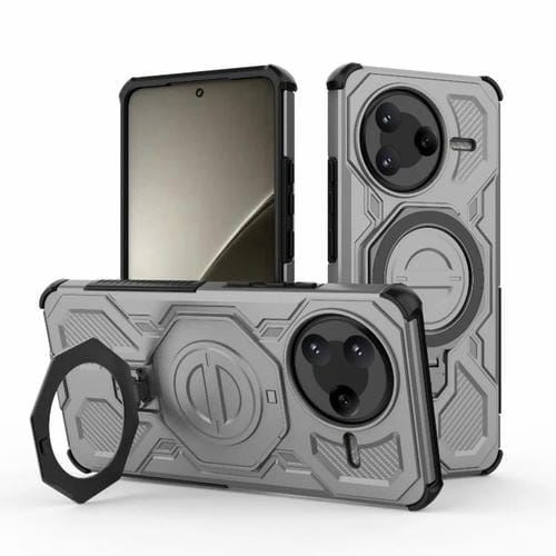 Funda magnética de TPU y PC MagSafe de color sólido para Redmi K80 J-20 (gris)