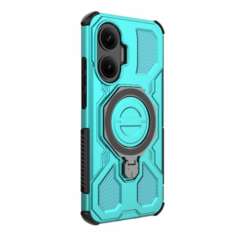 Funda magnética de TPU y PC MagSafe de color sólido para Redmi Turbo 4 Pro 5G J-20 (azul lago)