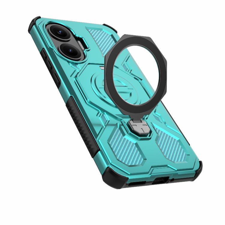 Funda magnética de TPU y PC MagSafe de color sólido para Redmi Turbo 4 Pro 5G J-20 (azul lago)