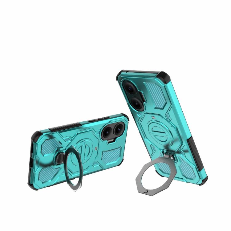 Funda magnética de TPU y PC MagSafe de color sólido para Redmi Turbo 4 Pro 5G J-20 (azul lago)