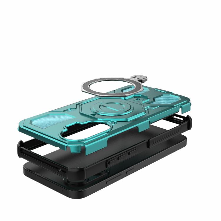 Funda magnética de TPU y PC MagSafe de color sólido para Redmi Turbo 4 Pro 5G J-20 (azul lago)