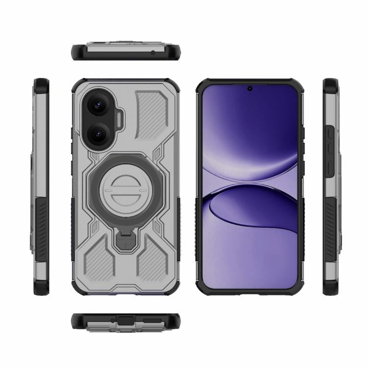 Funda magnética de TPU y PC MagSafe de color sólido para Redmi Turbo 4 Pro 5G J-20 (gris)