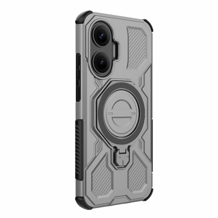 Funda magnética de TPU y PC MagSafe de color sólido para Redmi Turbo 4 Pro 5G J-20 (gris)