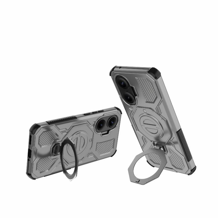 Funda magnética de TPU y PC MagSafe de color sólido para Redmi Turbo 4 Pro 5G J-20 (gris)