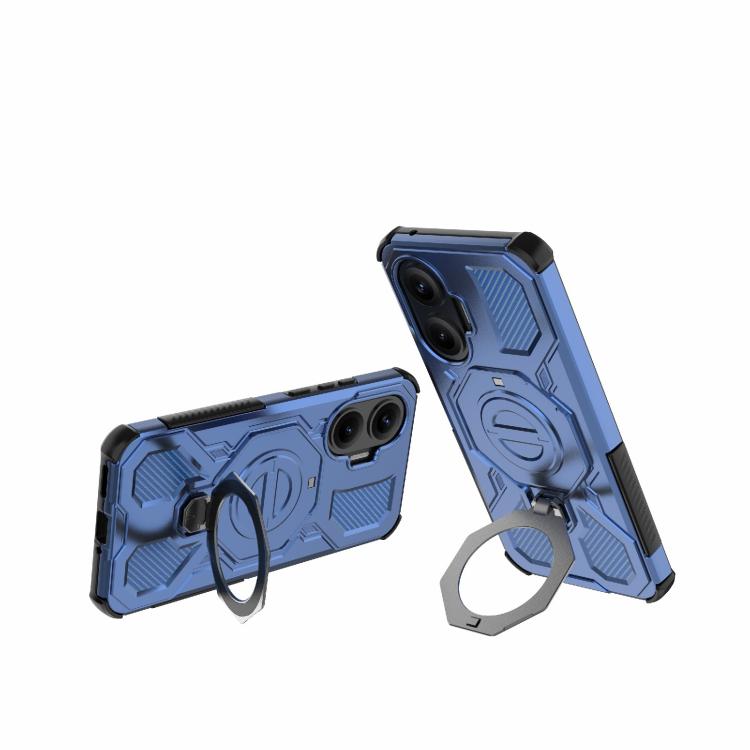Funda magnética de TPU y PC MagSafe de color sólido para Redmi Turbo 4 Pro 5G J-20 (azul)