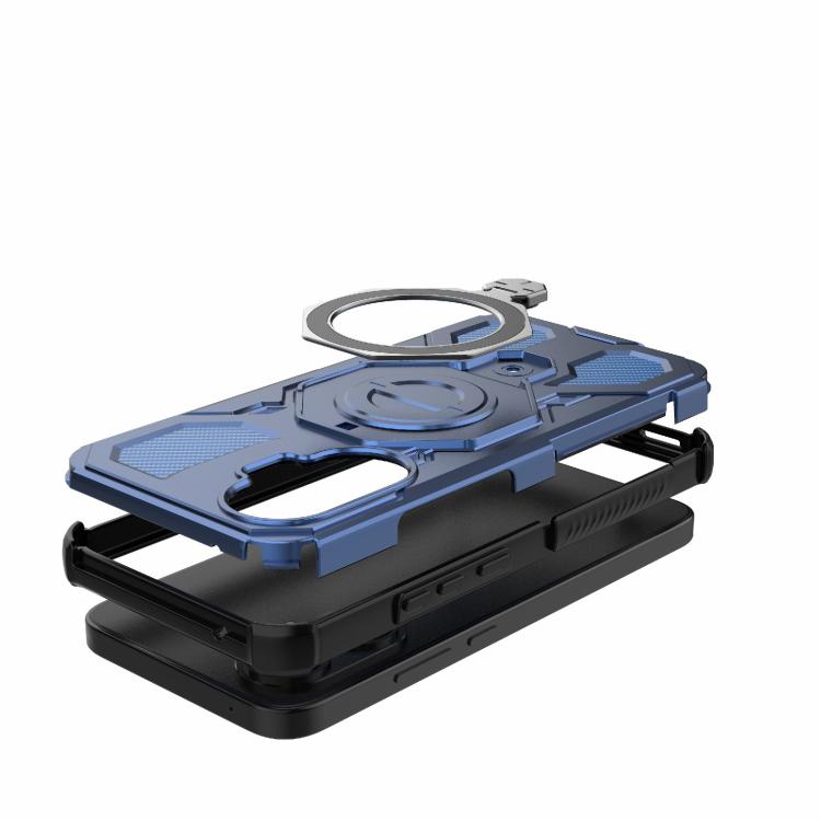 Funda magnética de TPU y PC MagSafe de color sólido para Redmi Turbo 4 Pro 5G J-20 (azul)