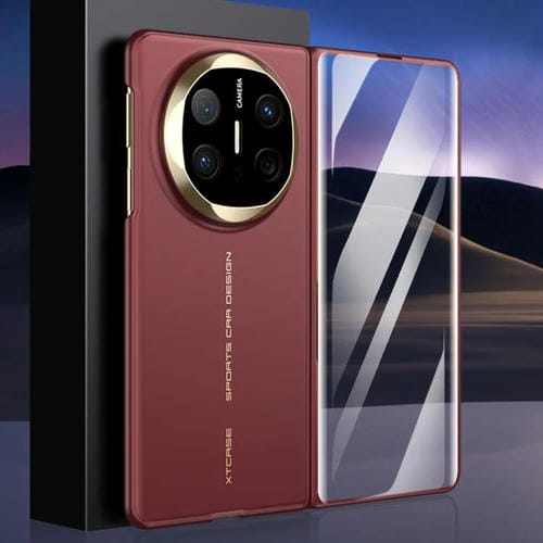 Funda plegable ultrafina con textura sedosa integrada GKK para Huawei Mate X6 (oro rojo)