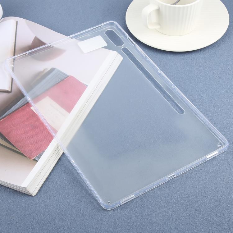 Funda híbrida de TPU y acrílico transparente para Samsung Galaxy Tab S9+/S10+ (transparente)