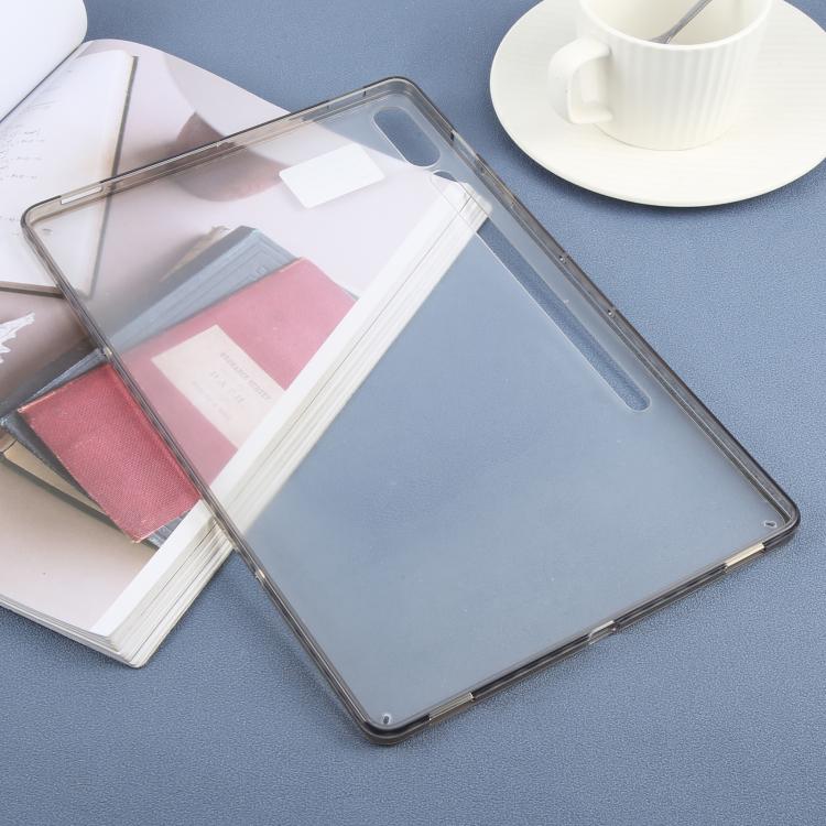 Funda híbrida de TPU y acrílico transparente para Samsung Galaxy Tab S9+/S10+ (negro)