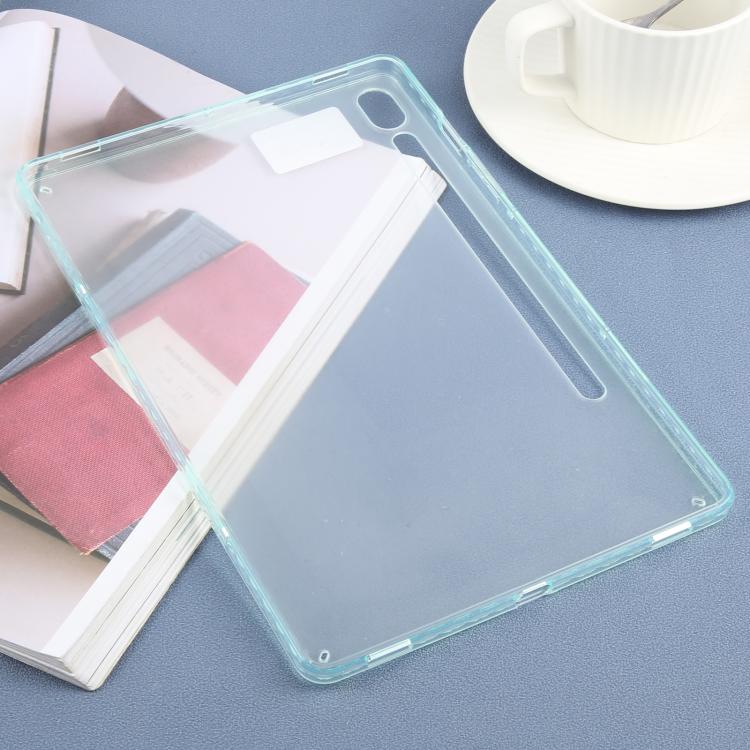 Funda híbrida de TPU y acrílico transparente para Samsung Galaxy Tab S9/S10 FE (verde)