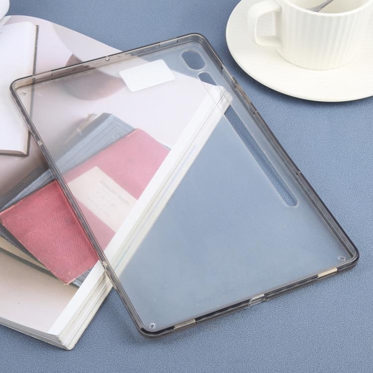 Funda híbrida de TPU y acrílico transparente para Samsung Galaxy Tab S9/S10 FE (negro)
