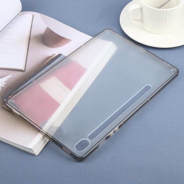 Funda híbrida de TPU y acrílico transparente para Samsung Galaxy Tab S9/S10 FE (negro)