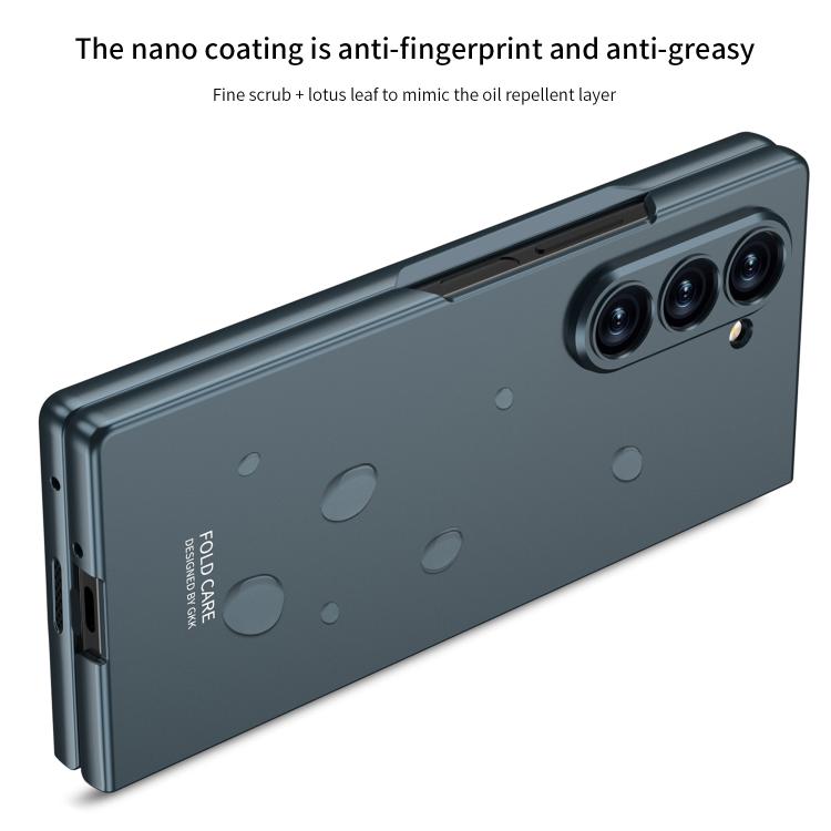 Funda protectora ultrafina de cobertura total integrada GKK para Samsung Galaxy Z Fold7 5G (plateada)
