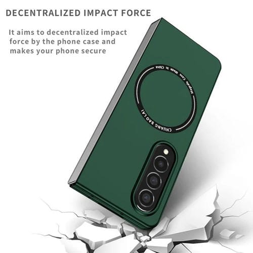 Funda de PC Kalebol MagSafe esmerilada a prueba de golpes para Samsung Galaxy Z Fold6 (verde)