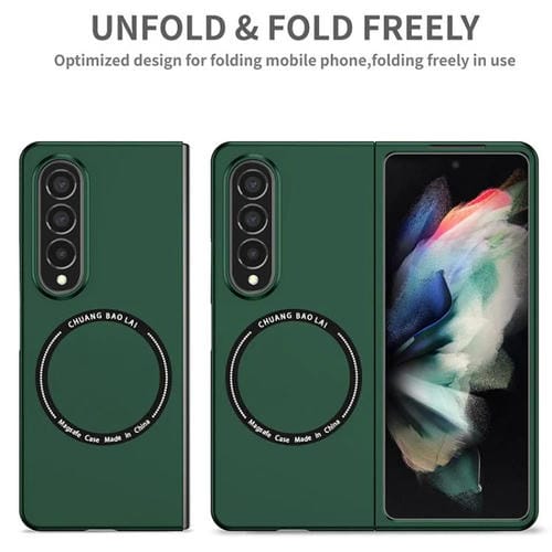 Funda de PC Kalebol MagSafe a prueba de golpes y esmerilada para Samsung Galaxy Z Fold6 (morada)