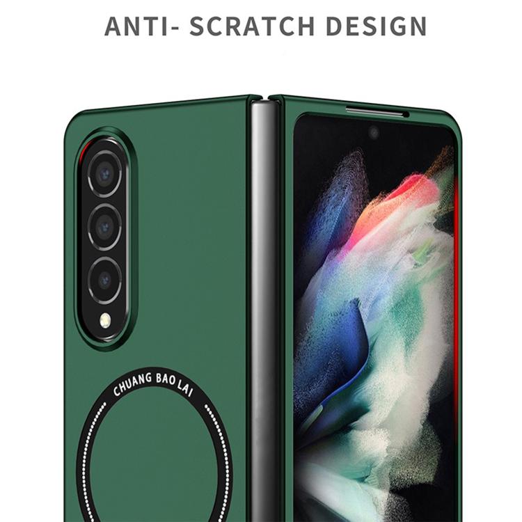 Funda de PC Kalebol MagSafe esmerilada a prueba de golpes para Samsung Galaxy Z Fold6 (negra)