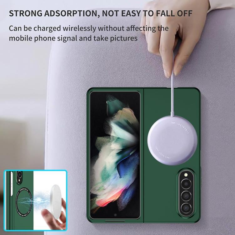 Funda de PC Kalebol MagSafe esmerilada a prueba de golpes para Samsung Galaxy Z Fold6 (negra)