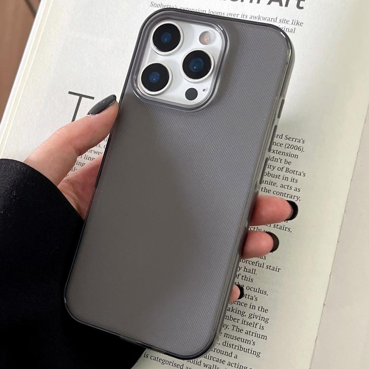 Funda de TPU transparente y cómoda para iPhone 13 Pro (negra)