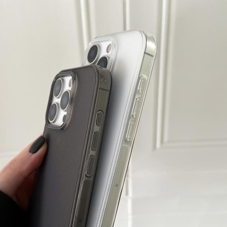 Funda de TPU transparente y cómoda para iPhone 12 Pro Max (blanca)