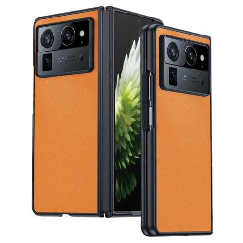 Funda ultrafina de piel lisa para Tecno Phantom V Fold2 (naranja)