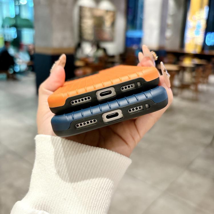 Funda MagSafe de cobertura total para iPhone 12 Pro Max con diseño inspirado en equipaje (amarilla)