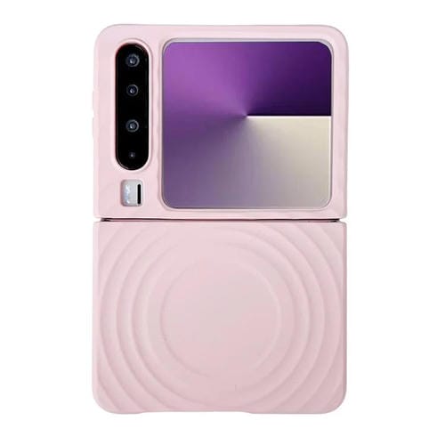 Funda de PC con textura MagSafe y tacto suave para Huawei Pura X (rosa)