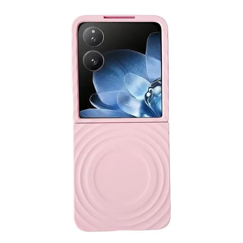 Funda para Xiaomi Mix Flip Wave Texture MagSafe con tacto suave (rosa)