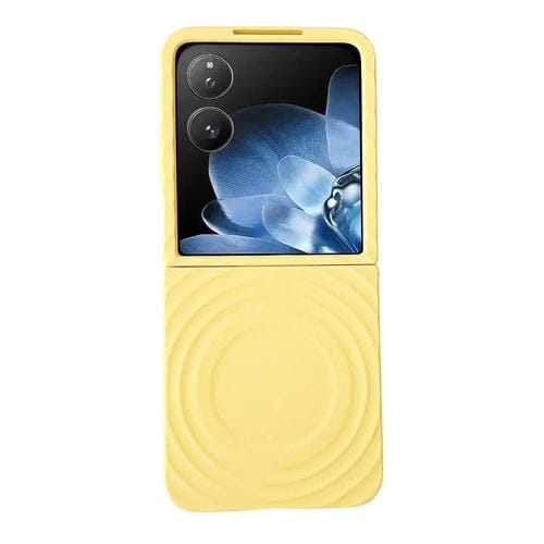 Funda para Xiaomi Mix Flip Wave Texture MagSafe con tacto suave (Amarillo)