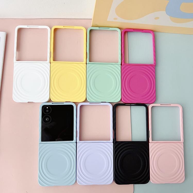 Funda para Xiaomi Mix Flip Wave Texture MagSafe Skin Feel PC (blanca)