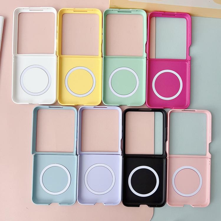 Funda para Xiaomi Mix Flip Wave Texture MagSafe Skin Feel PC (blanca)