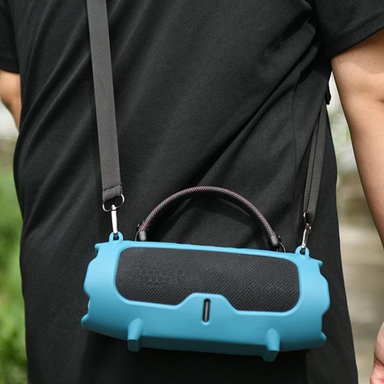 Funda protectora de silicona para altavoz portátil JBL Charge 6, funda blanda (azul)