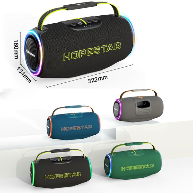 Altavoz Bluetooth portátil HOPESTAR H88 de 70 W para exteriores, resistente al agua, compatible con TF/AUX/USB/TWS (verde oscuro)