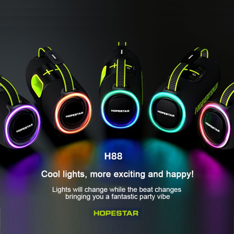 Altavoz Bluetooth portátil HOPESTAR H88 de 70 W para exteriores, resistente al agua, compatible con TF/AUX/USB/TWS (gris)