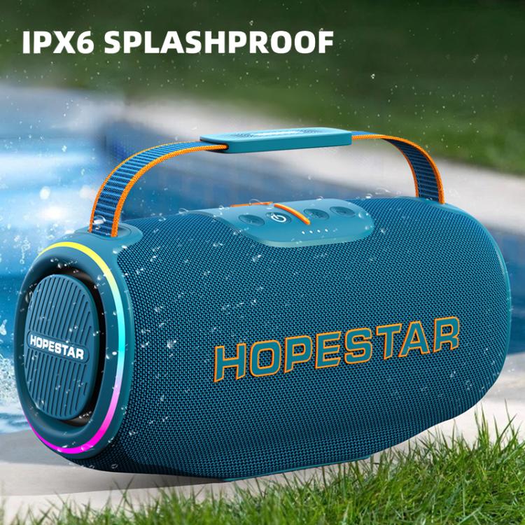 Altavoz Bluetooth portátil HOPESTAR H88 de 70 W para exteriores, resistente al agua, compatible con TF/AUX/USB/TWS (gris)