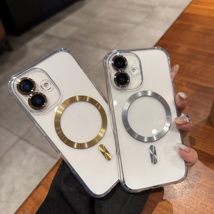 Funda de acrílico transparente MagSafe para iPhone 15 Pro Max (negra)